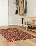 vidaXL Каса за килим MARSA Многоцветен 80 x 100 cm Полиестер и PVC