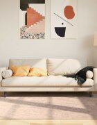 vidaXL Каса за килим MARSA Пясък 120 x 170 cm Полиестер и PVC
