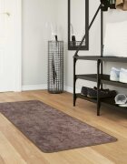 vidaXL Каса за килим MARSA Сиво 50 x 200 см Полиестер и PVC