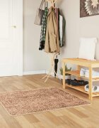 vidaXL Каса за килим MARSA Жълто 100 x 100 cm Полиестер и PVC
