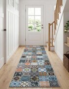 vidaXL Каса за килим ORIZ 1150 gsm Синьо