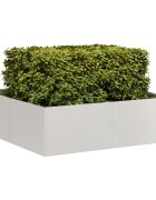 vidaXL Кашпа 100x100x30 см неръждаема стомана