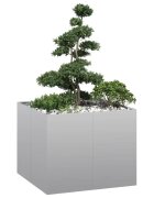 vidaXL Кашпа 100x100x80 см поцинкована стомана
