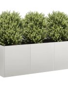 vidaXL Кашпа 120x40x40 см неръждаема стомана