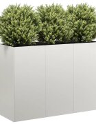 vidaXL Кашпа 120x40x80 см неръждаема стомана
