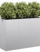 vidaXL Кашпа 120x40x80 см поцинкована стомана