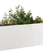 vidaXL Кашпа 200x40x80 см неръждаема стомана