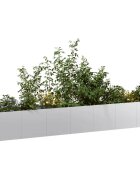 vidaXL Кашпа 280x40x40 см поцинкована стомана
