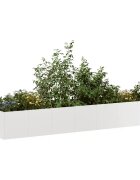 vidaXL Кашпа 280x80x40 см неръждаема стомана