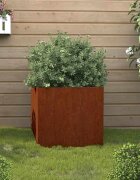 vidaXL Кашпа 32x30x29 см кортенова стомана