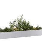 vidaXL Кашпа 360x40x40 см поцинкована стомана