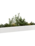 vidaXL Кашпа 360x80x40 см неръждаема стомана