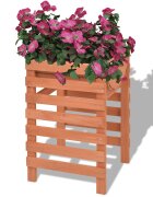 vidaXL Кашпа 38x36x60 см дърво