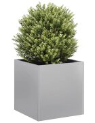 vidaXL Кашпа 40x40x40 см поцинкована стомана