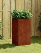 vidaXL Кашпа 40x40x80 см кортенова стомана