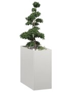 vidaXL Кашпа 40x80x80 см неръждаема стомана
