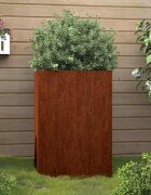 vidaXL Кашпа 42x38x75 см кортенова стомана