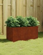 vidaXL Кашпа 80x40x40 см кортенова стомана