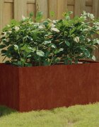 vidaXL Кашпа 80x40x40 см кортенова стомана