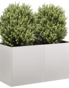 vidaXL Кашпа 80x40x40 см неръждаема стомана