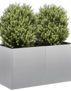 vidaXL Кашпа 80x40x40 см поцинкована стомана