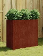 vidaXL Кашпа 80x40x80 см кортенова стомана