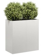vidaXL Кашпа 80x40x80 см неръждаема стомана