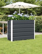 vidaXL Кашпа Антрацит 100 x 40 x 75 cm Стомана