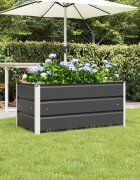 vidaXL Кашпа Антрацит 100 x 50 x 45 cm Галванизирана стомана