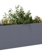 vidaXL Кашпа антрацит 200x40x80 см студеновалцувана стомана