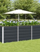 vidaXL Кашпа Антрацит 240 x 80 x 75 см Стомана