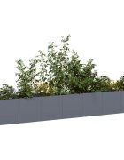 vidaXL Кашпа антрацит 280x40x40 см студеновалцувана стомана