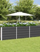 vidaXL Кашпа Антрацит 290 x 50 x 75 см Галванизирана стомана