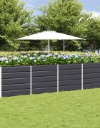 vidaXL Кашпа Антрацит 320 x 40 x 75 см Стомана