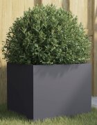 vidaXL Кашпа антрацит 32x30x29 см стомана