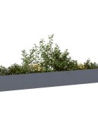 vidaXL Кашпа антрацит 360x40x40 см студеновалцувана стомана