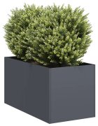vidaXL Кашпа антрацит 40x80x40 см студеновалцувана стомана