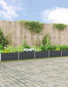 vidaXL Кашпа Антрацит 480 x 100 x 45 см Поцинкована стомана