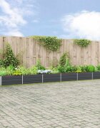 vidaXL Кашпа Антрацит 580 x 100 x 45 см Поцинкована стомана