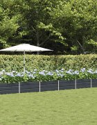 vidaXL Кашпа Антрацит 580 x 50 x 45 см Галванизирана стомана