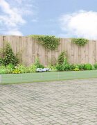 vidaXL Кашпа Пастелно зелено 580 x 100 x 45 см Поцинкована стомана