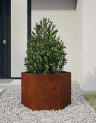vidaXL Кашпа ръждиво 60x60x45 см кортенова стомана