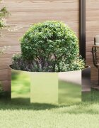 vidaXL Кашпа Сребрист 120 x 120 x 50 см Неръждаема стомана