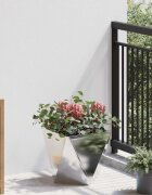 vidaXL Кашпа Сребрист 30 x 30 x 30 cm Неръждаема стомана
