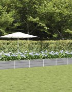 vidaXL Кашпа Светлосиво 580 x 50 x 45 см Галванизирана стомана