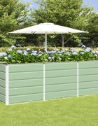 vidaXL Кашпа Зелен 240 x 80 x 75 см Стомана