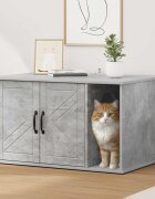vidaXL Къща за котки Бетон 85 x 55 x 505 см Инженерна дървесина