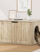 vidaXL Къща за котки Сонома 85 x 55 x 505 см Инженерна дървесина