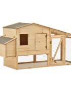 vidaXL Къща за пилета чам масив 178x67x92 см