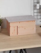 vidaXL Къща за таралеж 45x33x22 см дърво